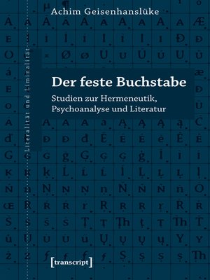 cover image of Der feste Buchstabe